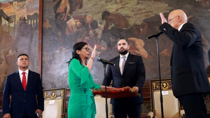 Venezuela swears in Delcy Rodriguez as acting president days after Maduro abduction
