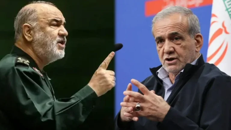 iran-president-pezeshkian-vs-irgc-chief-rift-news