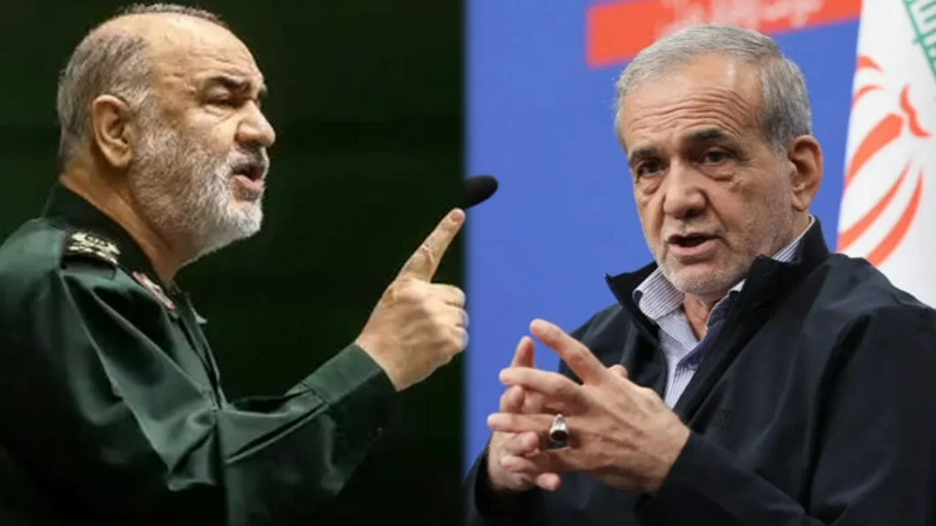 iran-president-pezeshkian-vs-irgc-chief-rift-news