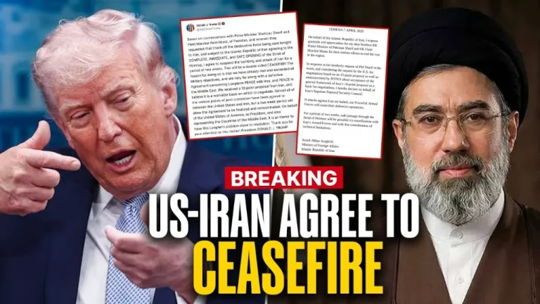 US Iran War Ceasefire Trump Announces 2-Week Ceasefire With Iran Hours Before Deadline