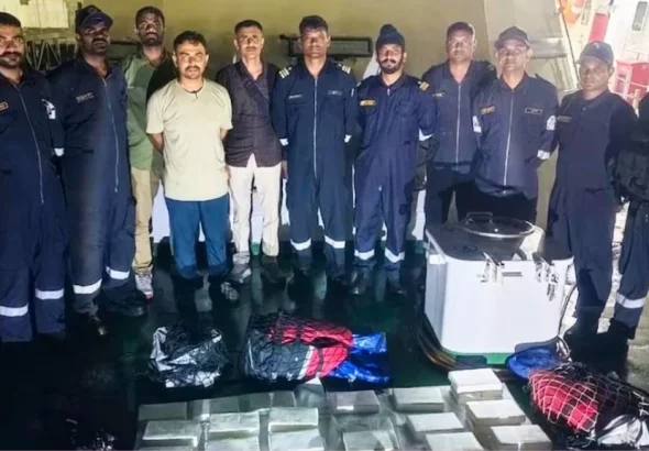 Indian Coast Guard and Gujarat ATS intercept 115 kg of cocaine near Mundra Port