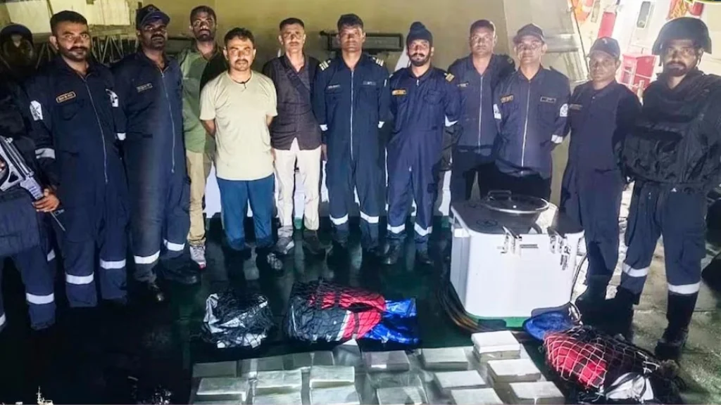 Indian Coast Guard and Gujarat ATS intercept 115 kg of cocaine near Mundra Port