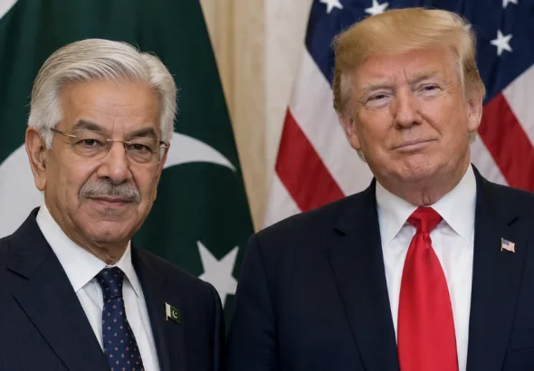 Pakistan s Defence Minister Khawaja Asif US President Donald Trump