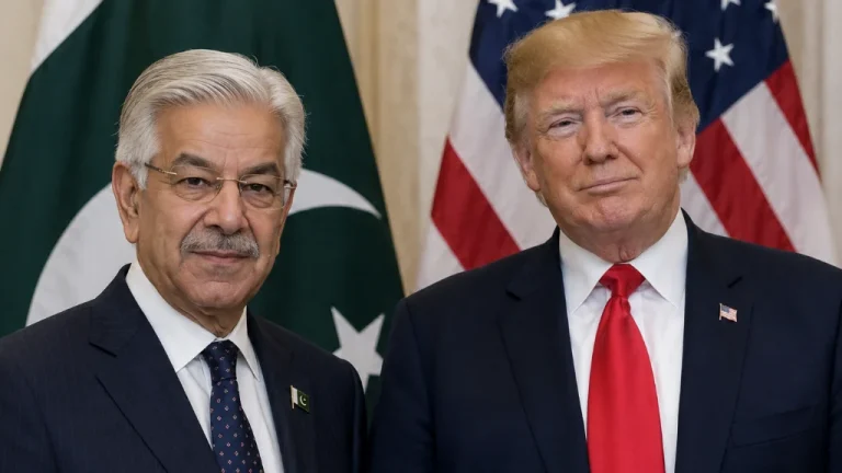 Pakistan s Defence Minister Khawaja Asif US President Donald Trump