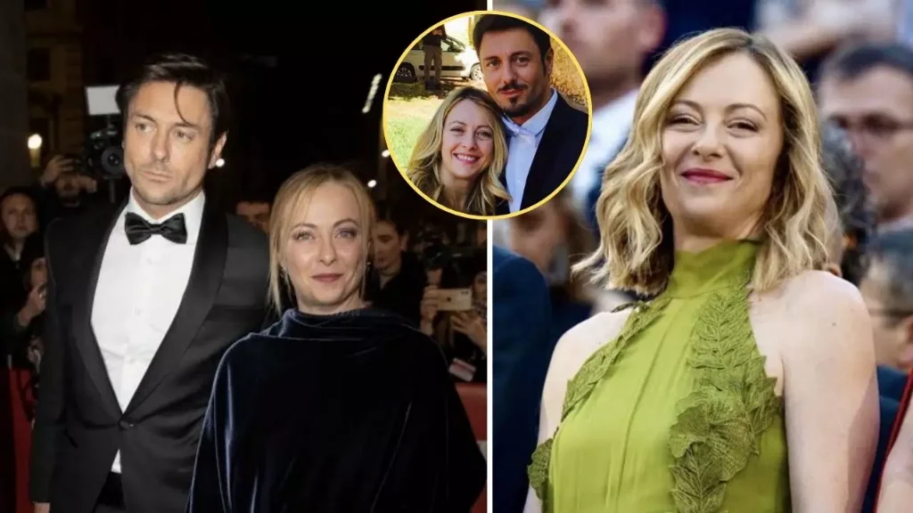 Giorgia Meloni and Andrea Giambruno