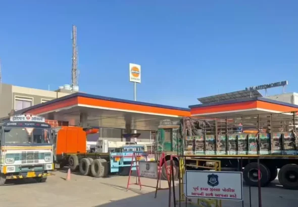petrol diesel shortage truck line