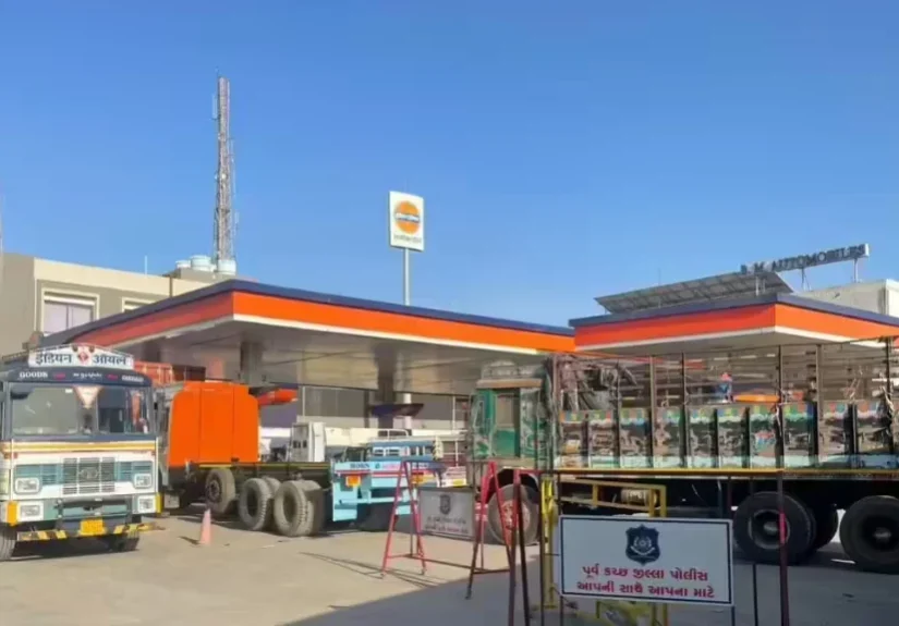 petrol diesel shortage truck line