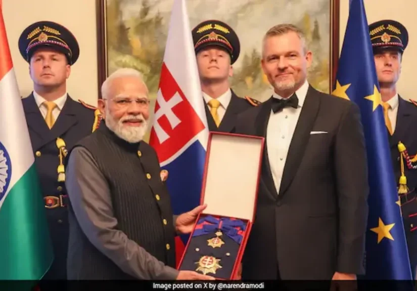 PM Modi Receives Slovakia s Highest National Award