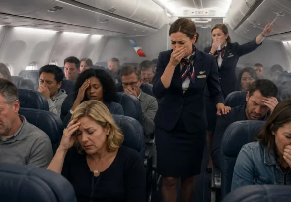 american airlines flight emergency landing mysterious smell