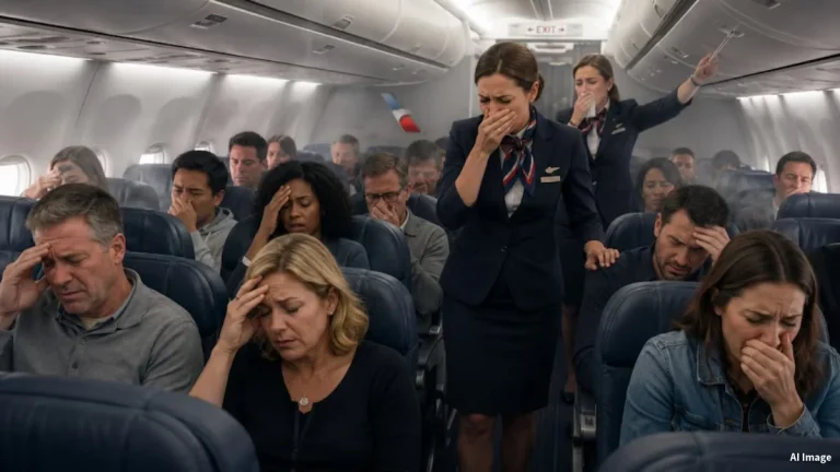 american airlines flight emergency landing mysterious smell