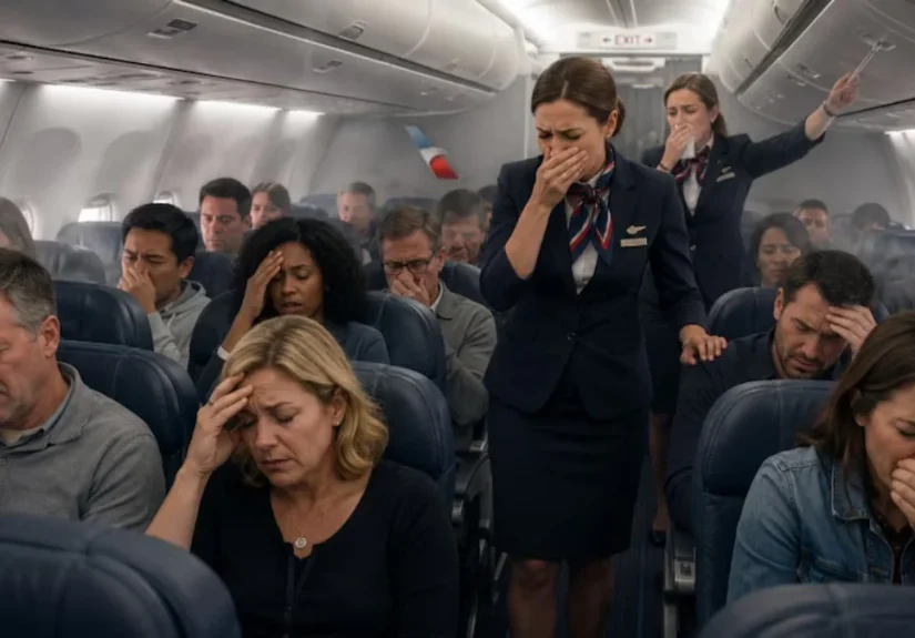 american airlines flight emergency landing mysterious smell