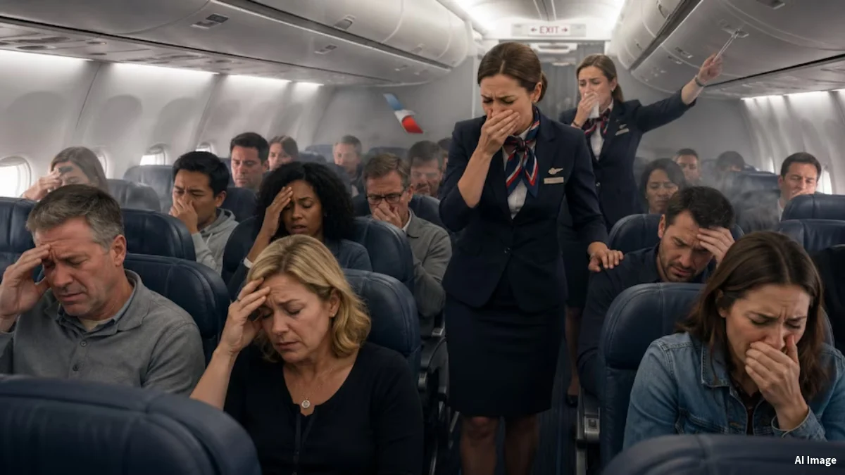 american airlines flight emergency landing mysterious smell