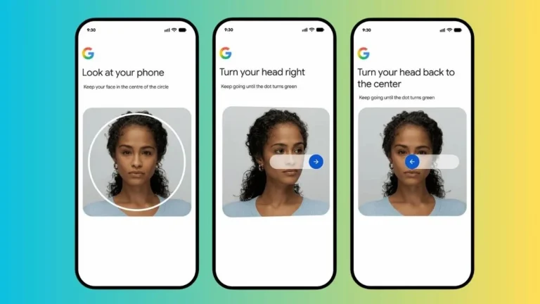 google selfie video verification