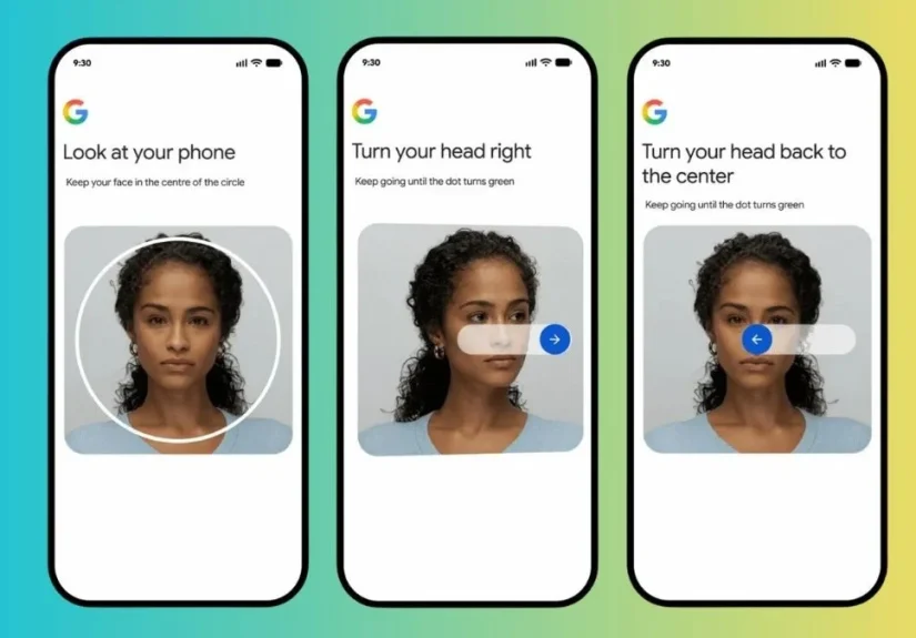 google selfie video verification
