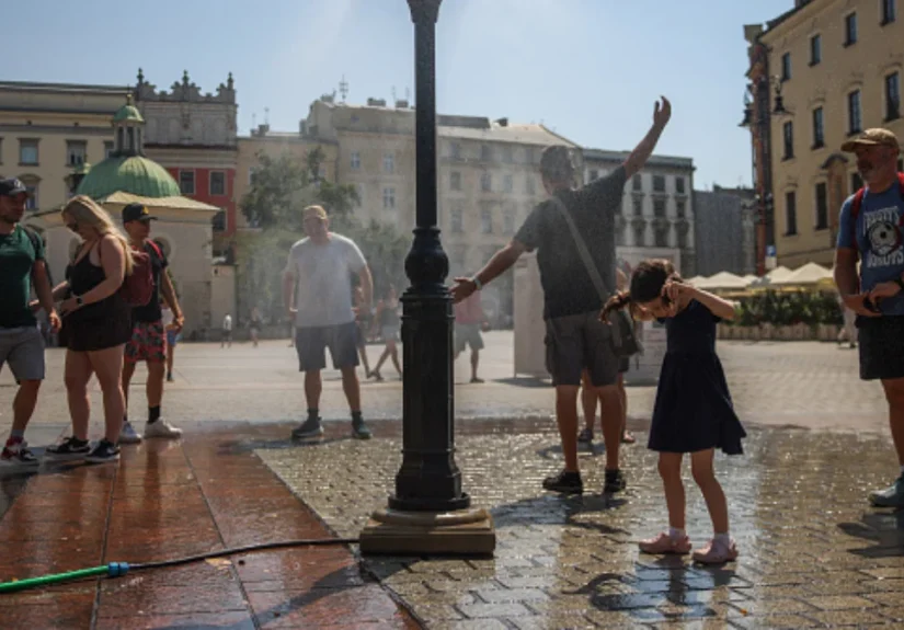 Europe extreme heatwave and drought condition during hottest August