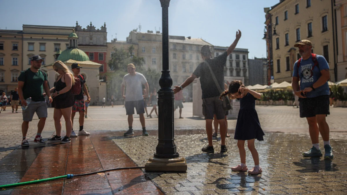 Europe extreme heatwave and drought condition during hottest August