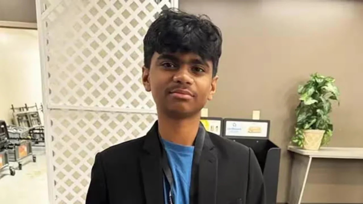 Ashrit Talluri, a 14-year-old student from Alpharetta who scored a perfect 1600 on the SAT exam