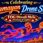 First Ramayan Drone Show at FOG Diwali Mela in Bay Area Fremont