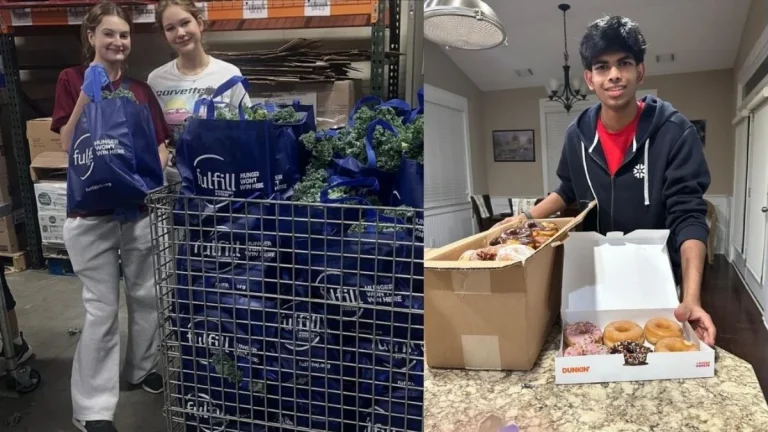 Georgia students expanding Thrive2Gethr to over 40 chapters and raising food for families in need