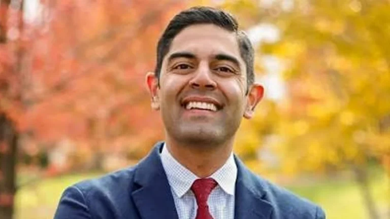 Indian-American lawmaker Ranjeev Puri campaigning for Michigan House Speaker.