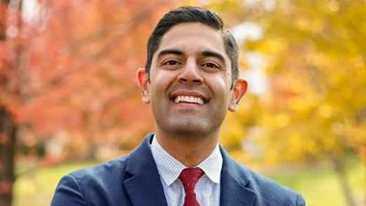 Indian-American lawmaker Ranjeev Puri campaigning for Michigan House Speaker.
