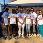 Participants at Viksit Bharat Run 2026 organized at Lake Hodges in San Diego