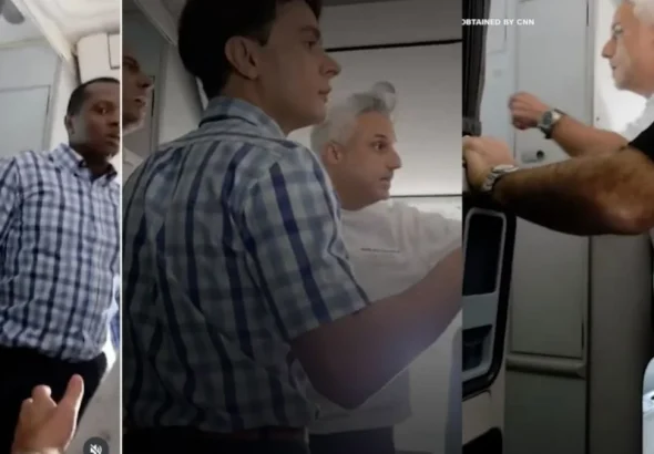New video shows chaos on flydubai flight after Indian pilot foils attack